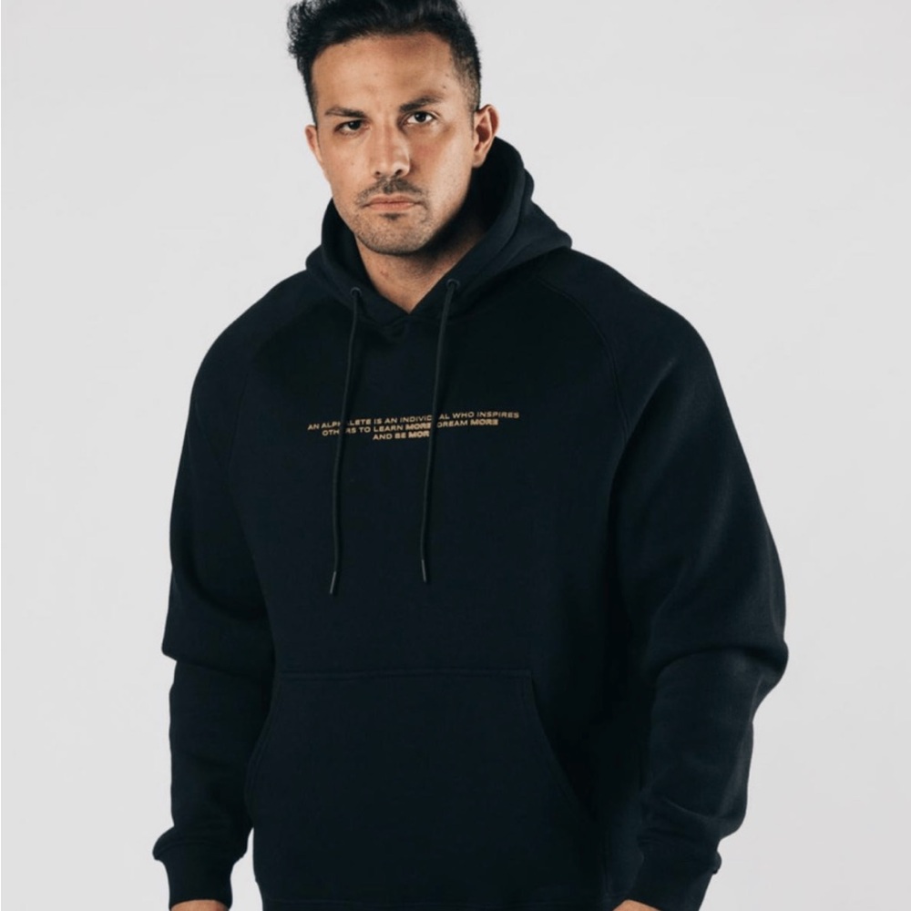 Men’s Alphalete Legacy Performance Hoodie Black Size Medium